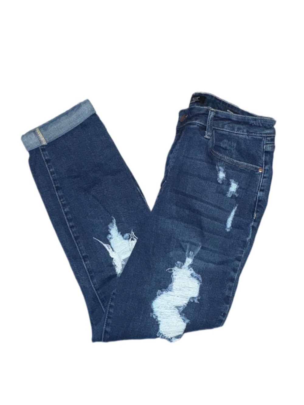 Judy Blue Distressed Jeans Boyfriend Fit Size 13 / 31